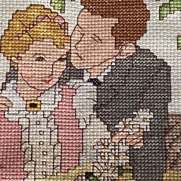 Vintage Norman Rockwell cross-Stitch. Handmade. - Picture 6 of 16